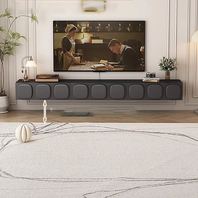 

French Style Retro Suspended TV Cabinet Small Sized Living Room Suspended TV Cabinet That Hangs on The Wall Monitor Stand
