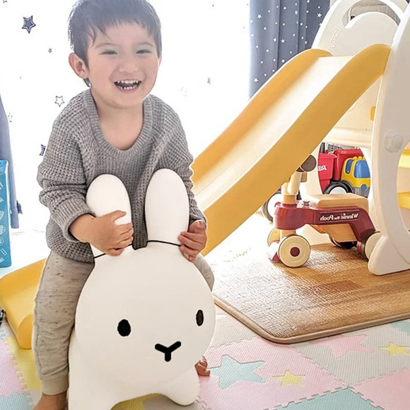 

Inflatable Bunny Rabbit Bouncer Jumping Horse Toys Kids Animal Hopper Toys Ride on Child Baby Play Toys Ride on Toys Ride on