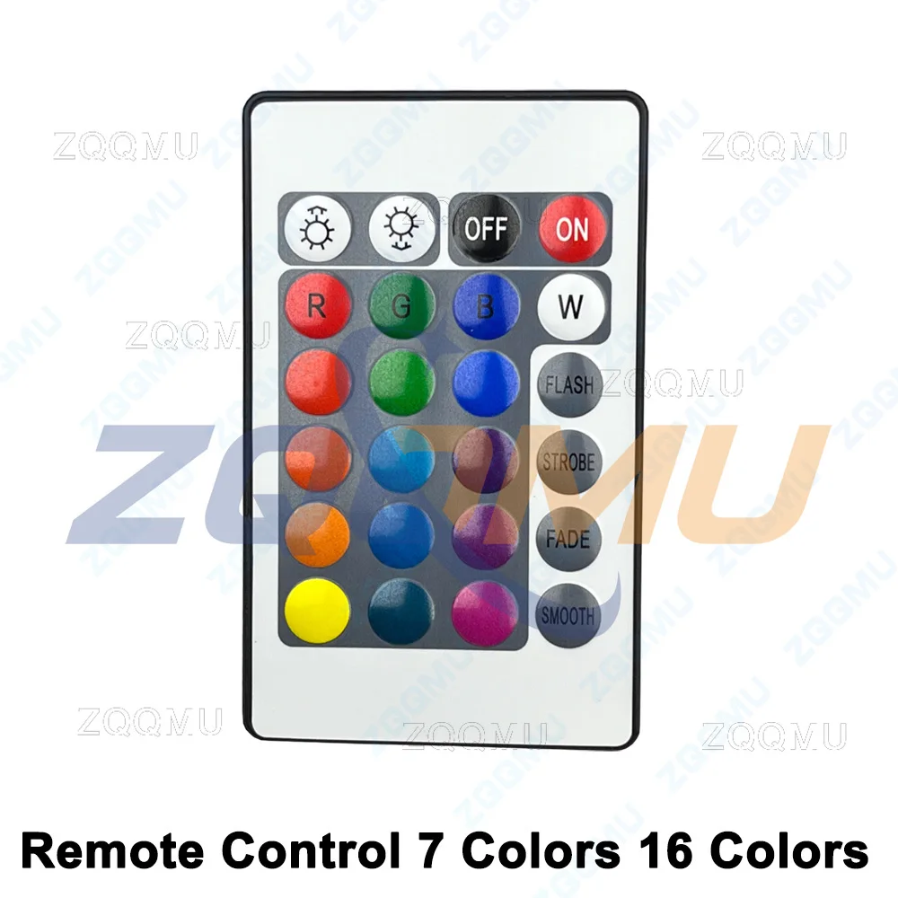3W DC12V RGB LED Chip Board 7 Color Gradient 16 DIY Ambient Light Module Strip Lamp Source With Remote Control For Home Decor