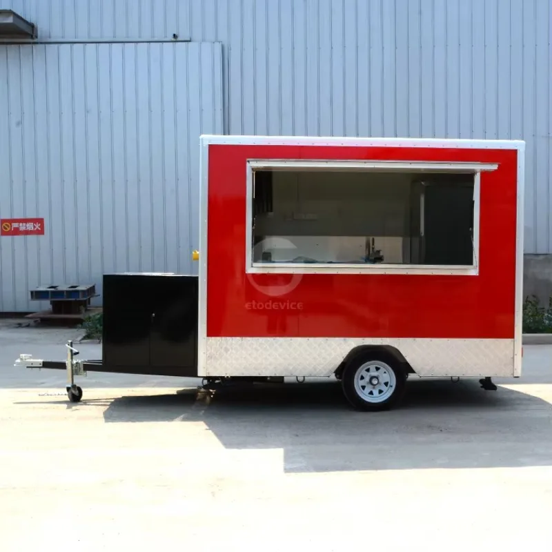 Wholesale Price Mobile Food Trailer Van, Multifunctional Fast Food Catering Dessert Vending Cart