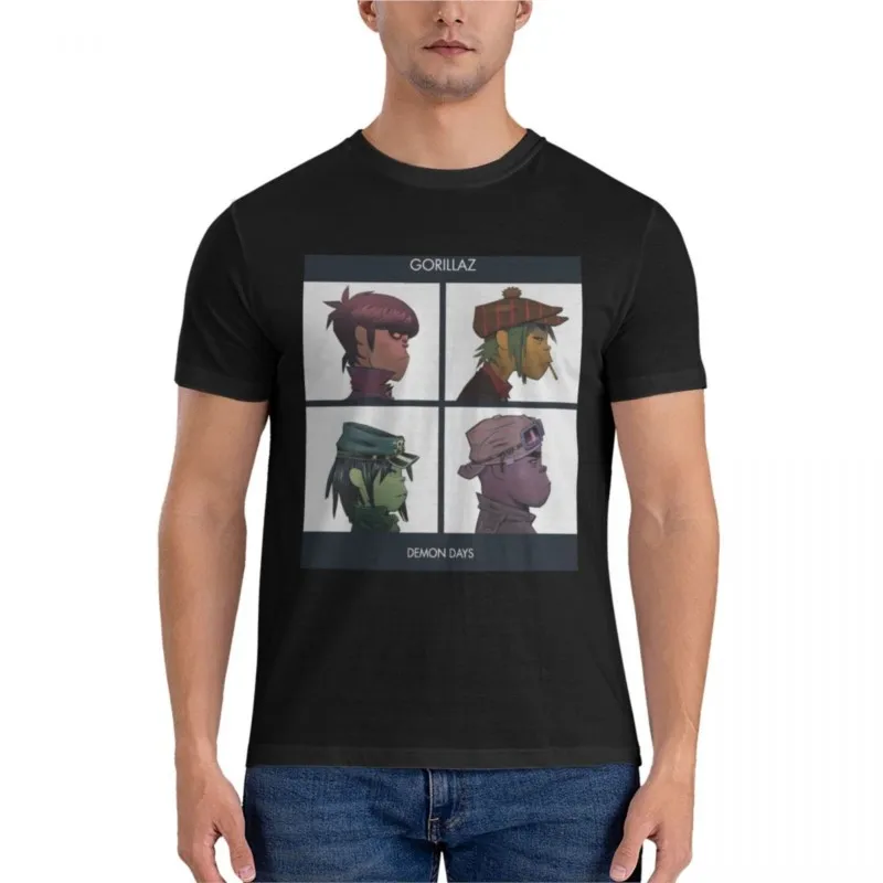 brand men cotton t-shirt demon days Essential Essential T-Shirt tops slim fit t shirts for men anime