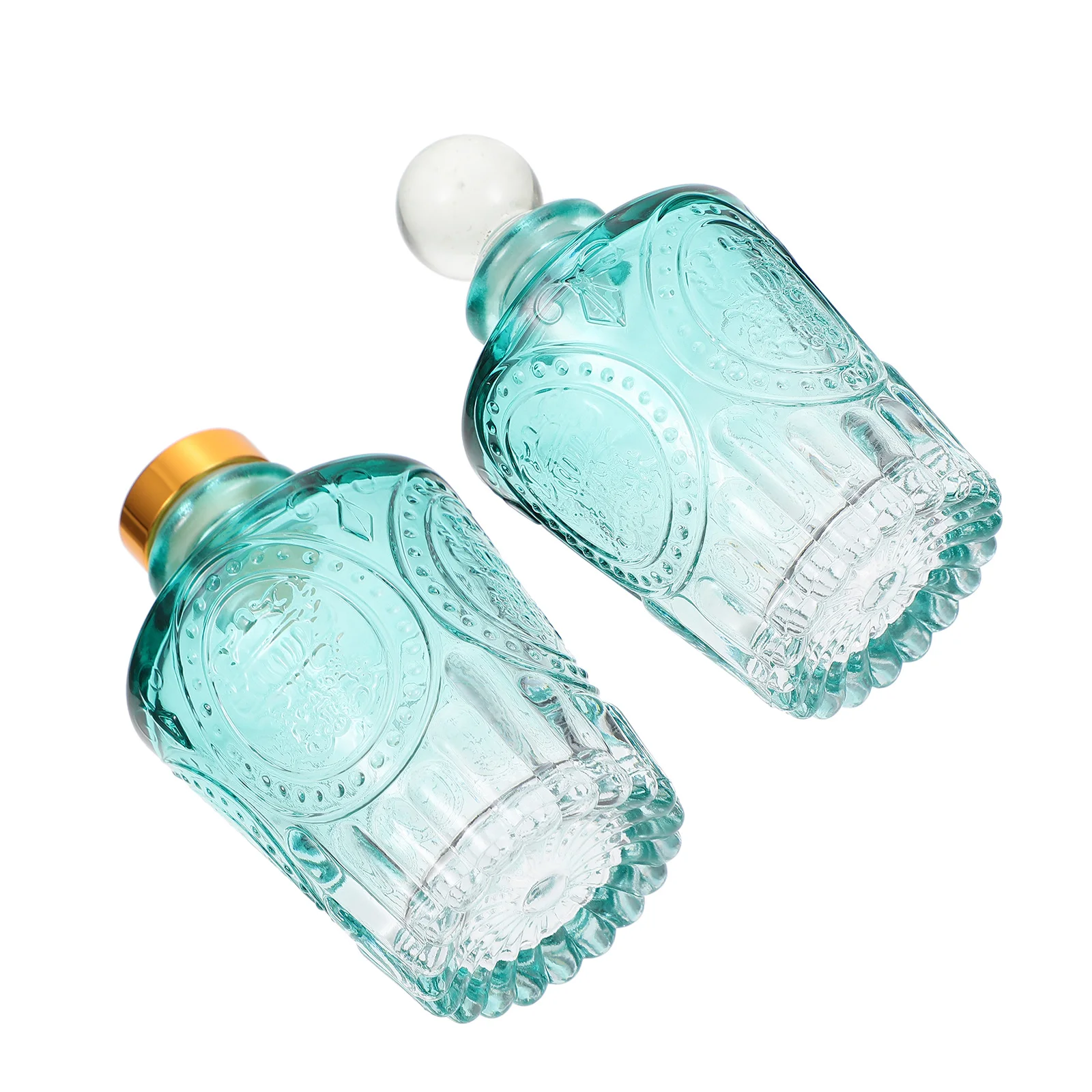 

2Pcs Aroma Bottles Glass Essential Oil Bottle Refillable for Home Aromatherapy Decor Diffuser Storage Perfume Subpackaging Jar