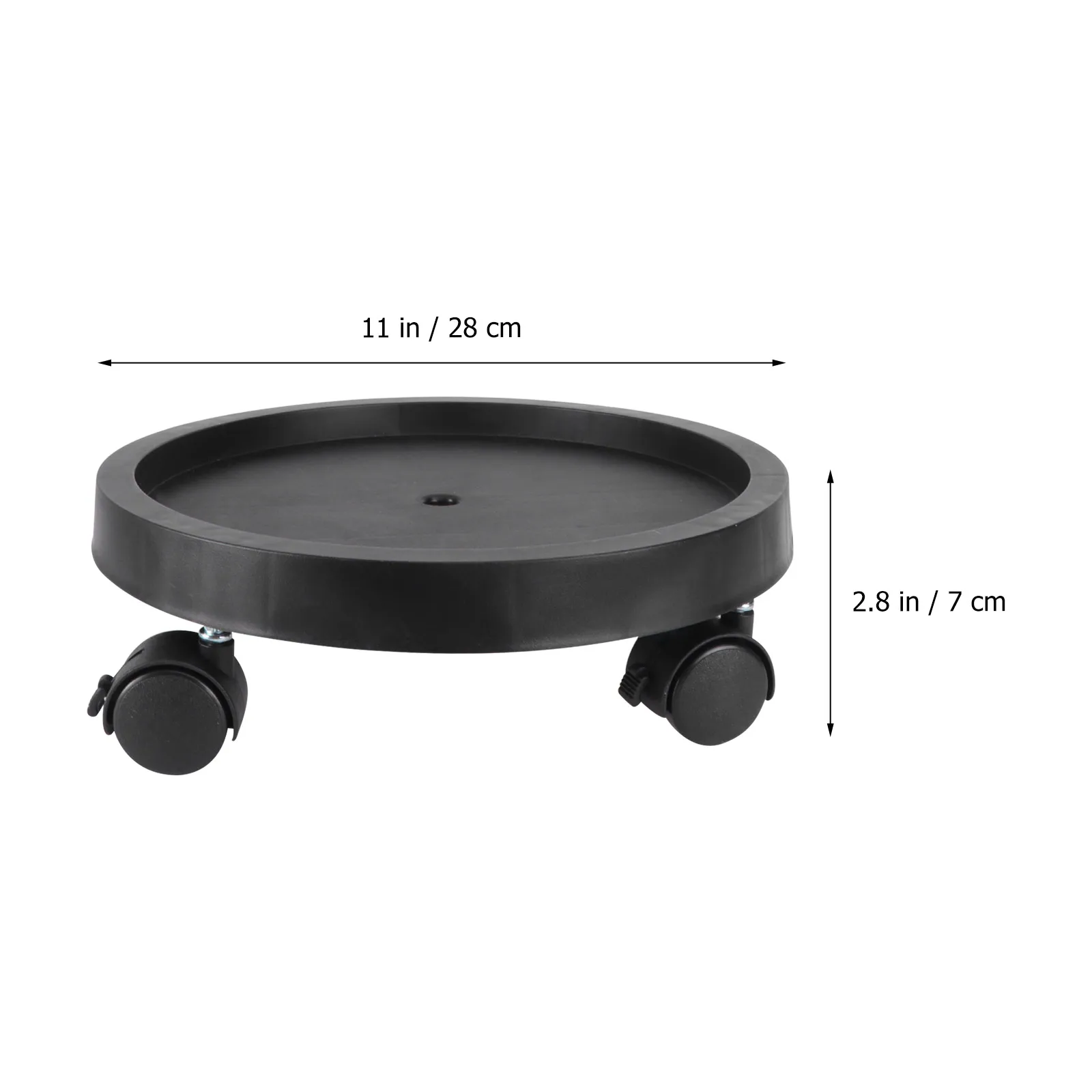 

Thickened Plastic Drip Tray Pot Stand Base Standing Flower with Wheels for Plants Mini Indoor Mobile Water Universal
