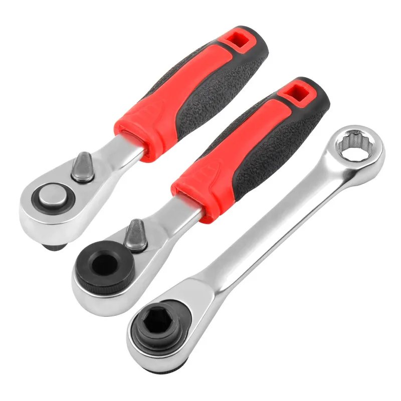 72-tooth 60-tooth Ratchet Socket Wrench Screwdriver Small Mini Xiaofei Quick Wrench 1/4-6.35mm Batch Head Socket Handle