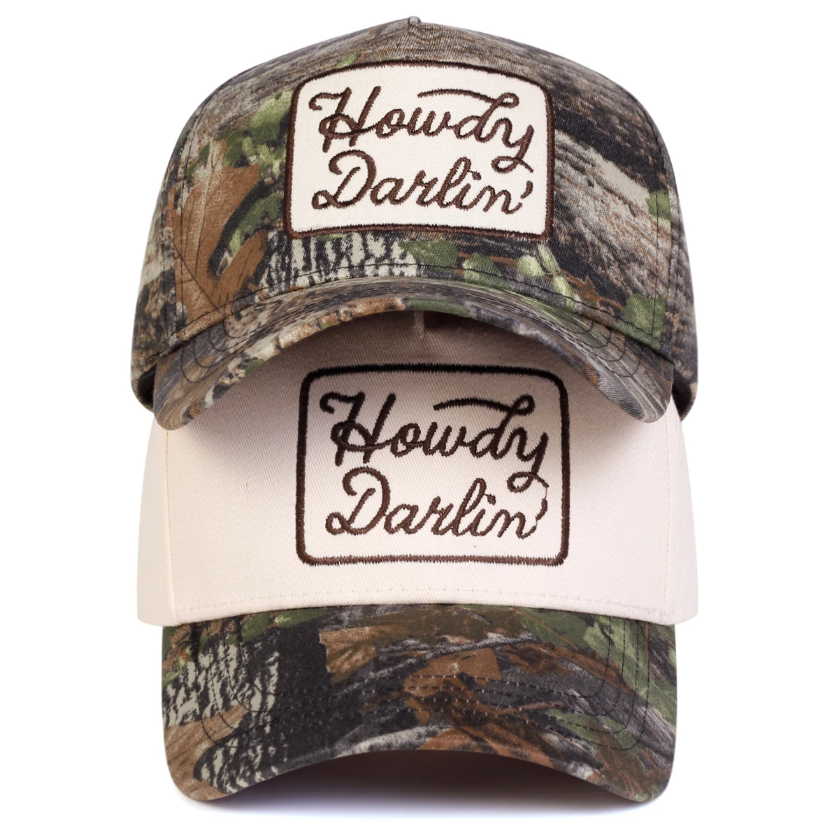 Unisex HOWDY DARLIN Baseballkappen mit Stickerei, Frühling und Herbst, verstellbare Freizeithüte für den Außenbereich, Sonnenschutzhut, Sportkappe – Detail 1