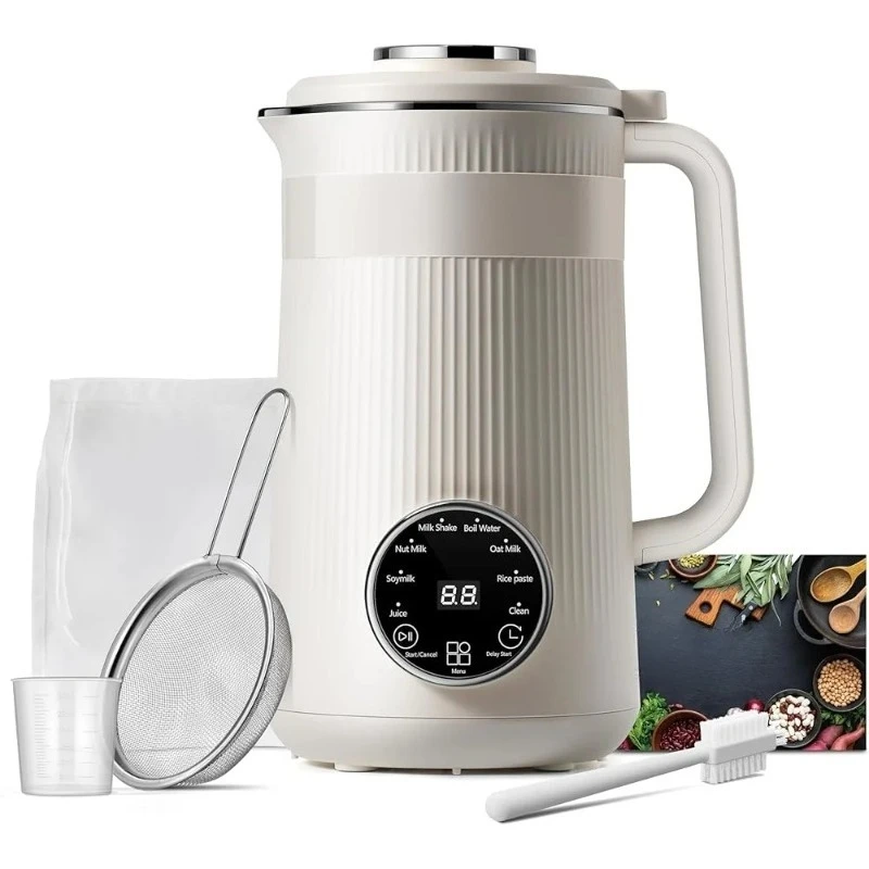

8 in 1 Nut Milk Maker Blender Soy Oat Almond Coconut Non Dairy Beverage Machine Automatic Kitchen Appliance Plant Based Drink