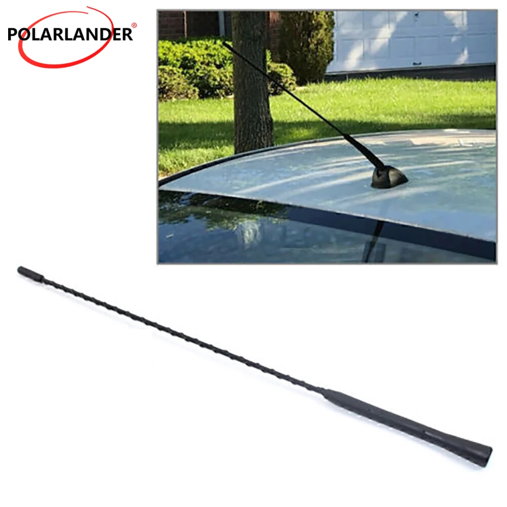 Multi‑model Compatible Screw Joint Car Radio Spiral Antenna Pole No‑Tool Quick Install Spiral Whip Car Replacement Radio Antenna