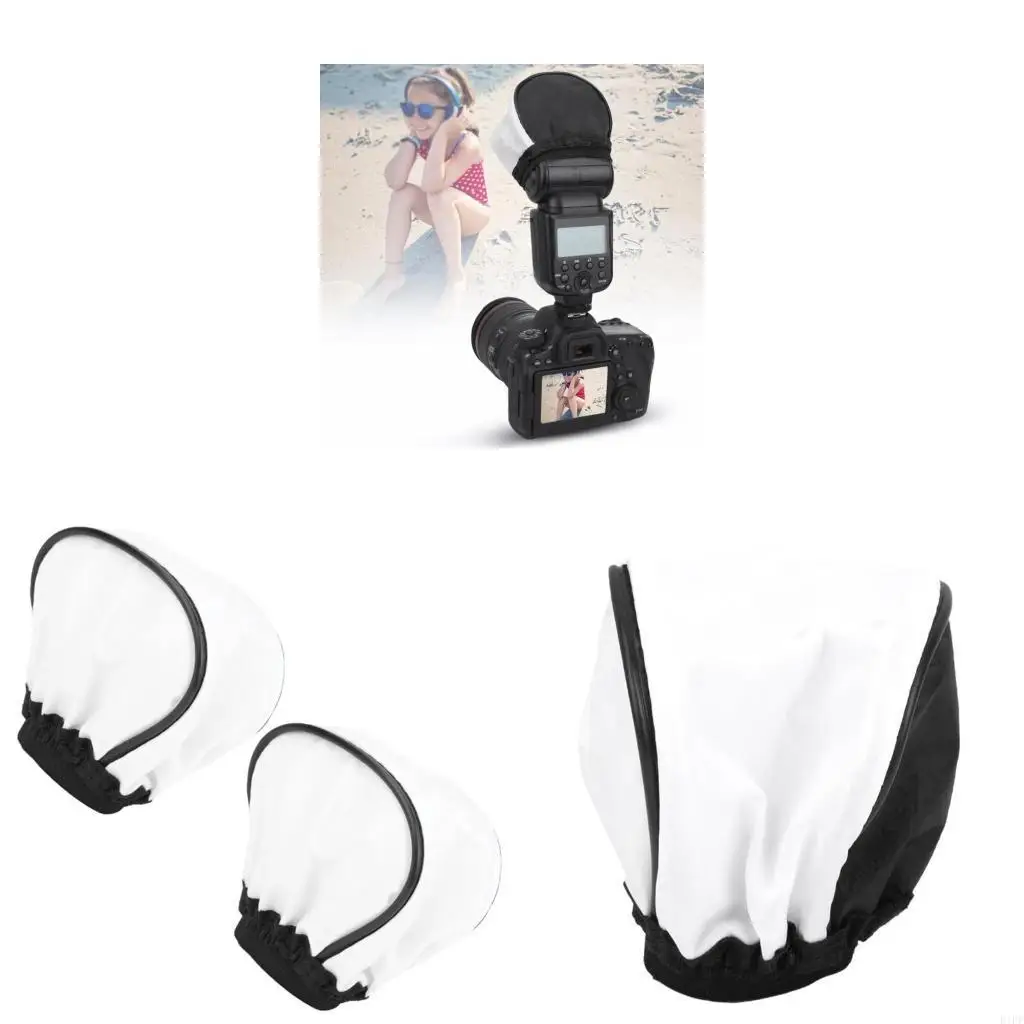 E1PF 2x Softbox Diffuser for Photo Speedlite Flash Light