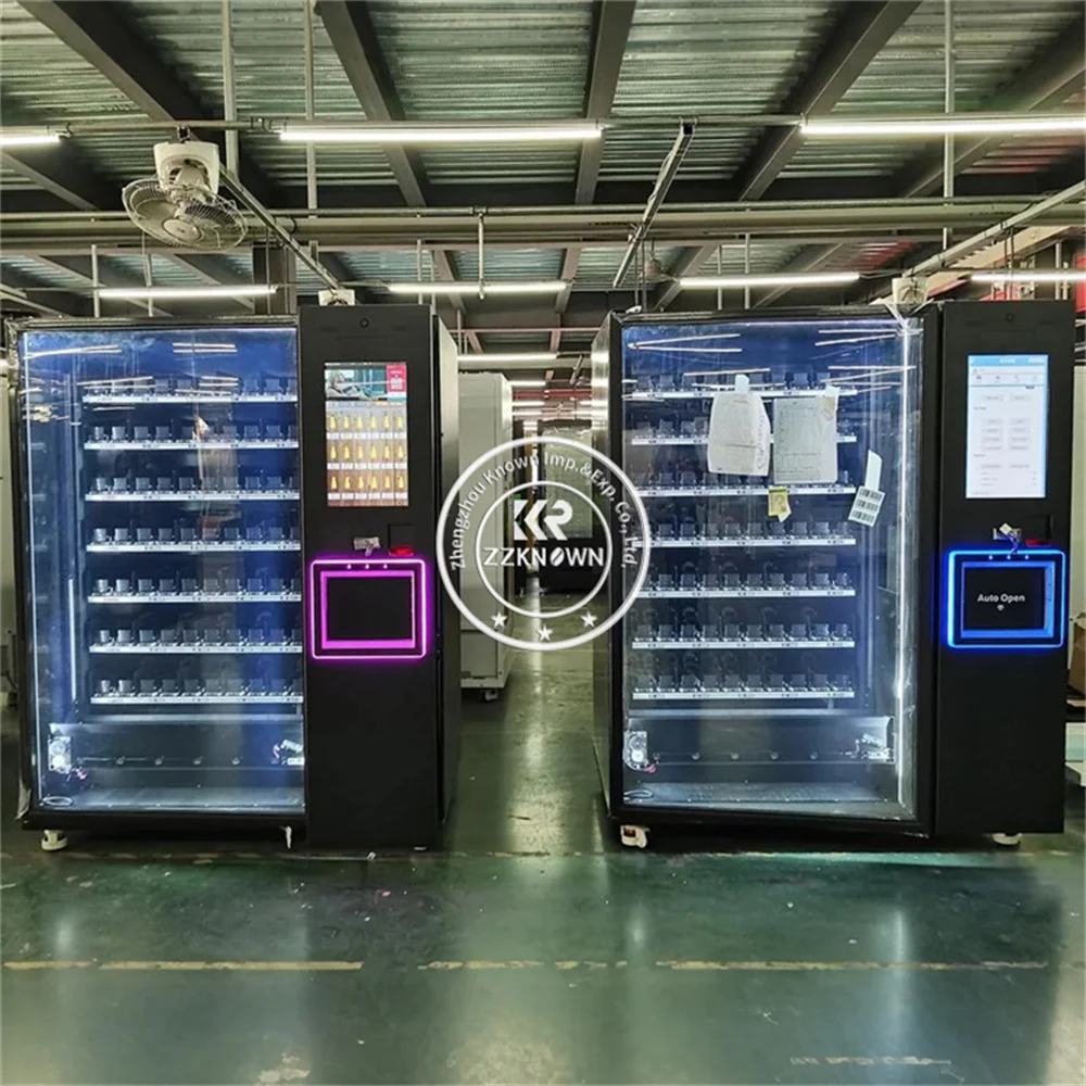 

Combo Snack Machine Vending Automatic Cold Drink Vending Machine Export Europe