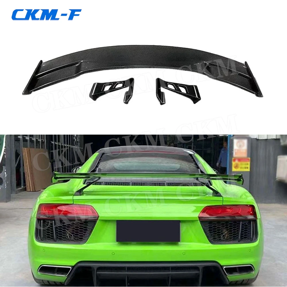 

Carbon Fiber Car Rear Spoiler Boot Lip Wing Accessories for Audi R8 2013-2022 P Style V Style Racing Spoiler Body Kits