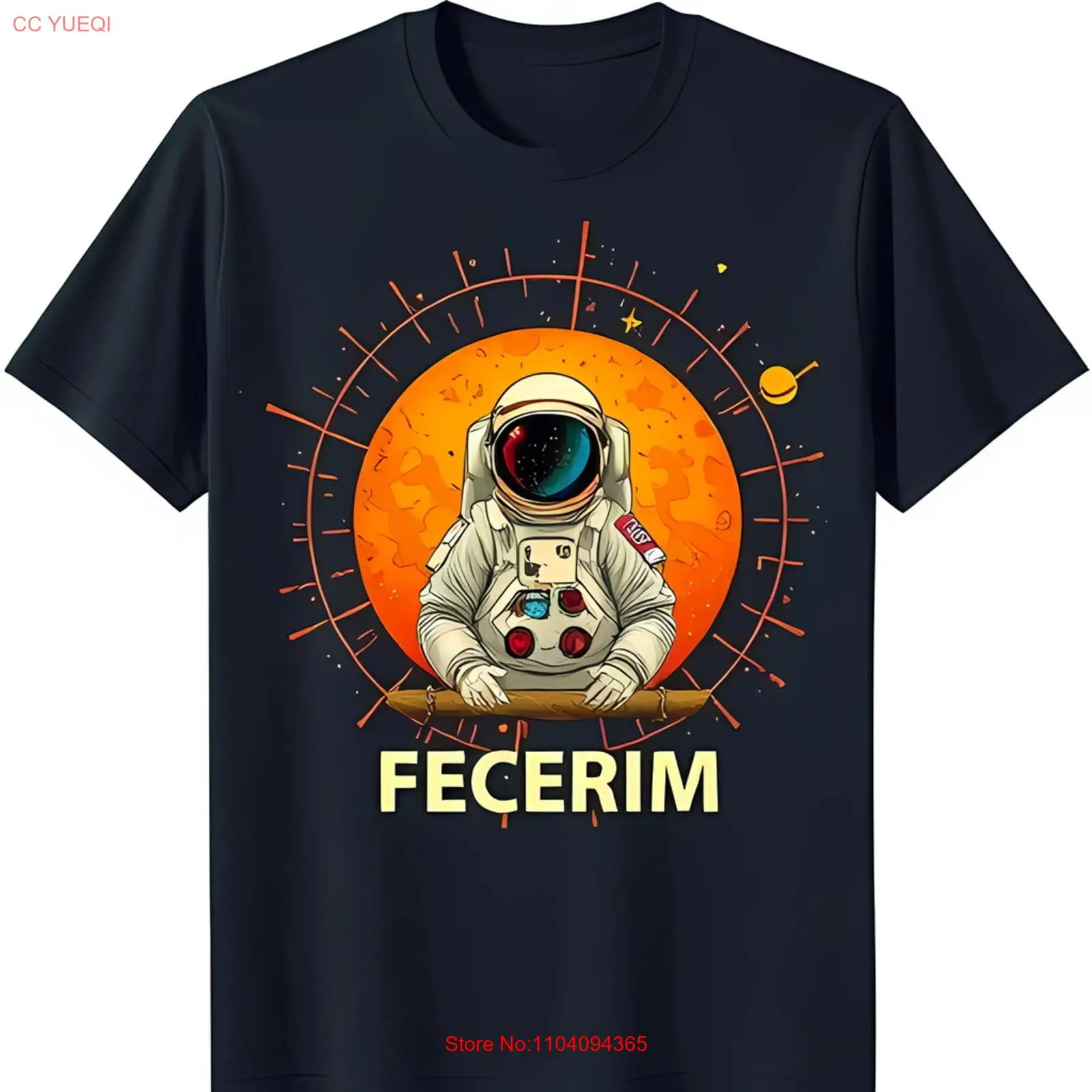 

Stylish Black T-Shirt Featuring and Space Travel Design for Lovers
