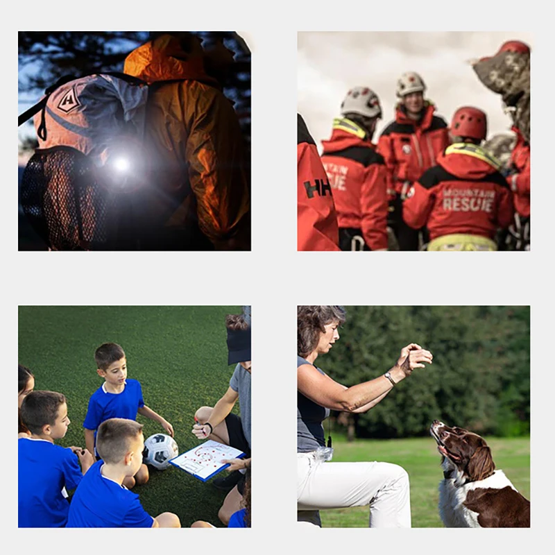 في الهواء الطلق التخييم بقاء صافرة الإنقاذ صافرة مع مصباح ليد شحن مصباح يدوي صغير 3 سرعات تعديل شعلة الطوارئ #2