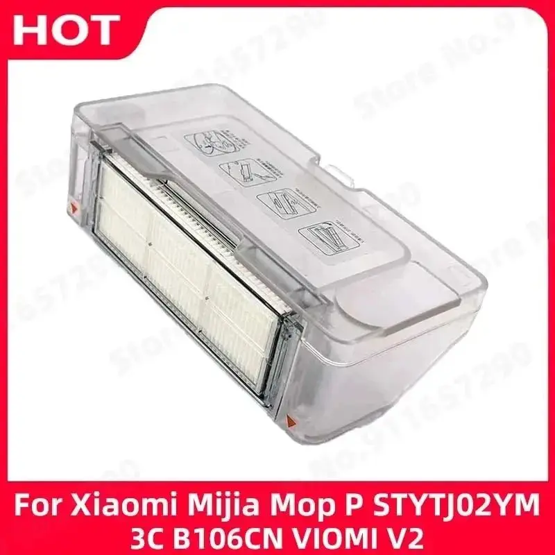 Staubbehälter für Xiaomi Mijia Mop P STYTJ02YM 3C B106CN VIOMI V2 Saugroboter Staubbehälter Ersatzzubehör