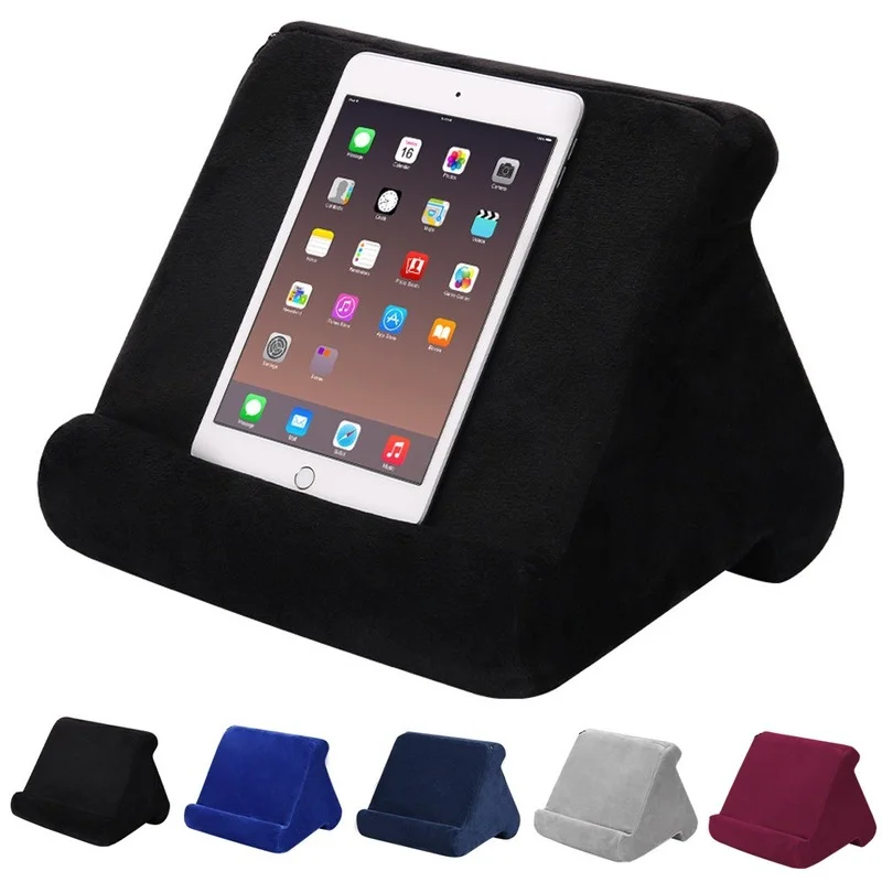 Tablet Stands Multifunction Pillow Tablet Phone Stand for IPad Laptop Cell Phone Holder Support Bed Tablet Mount Bracket Book electric neck massager cervical pillow heating vibration massage back traction relax sleeping memory foam pillow spine support