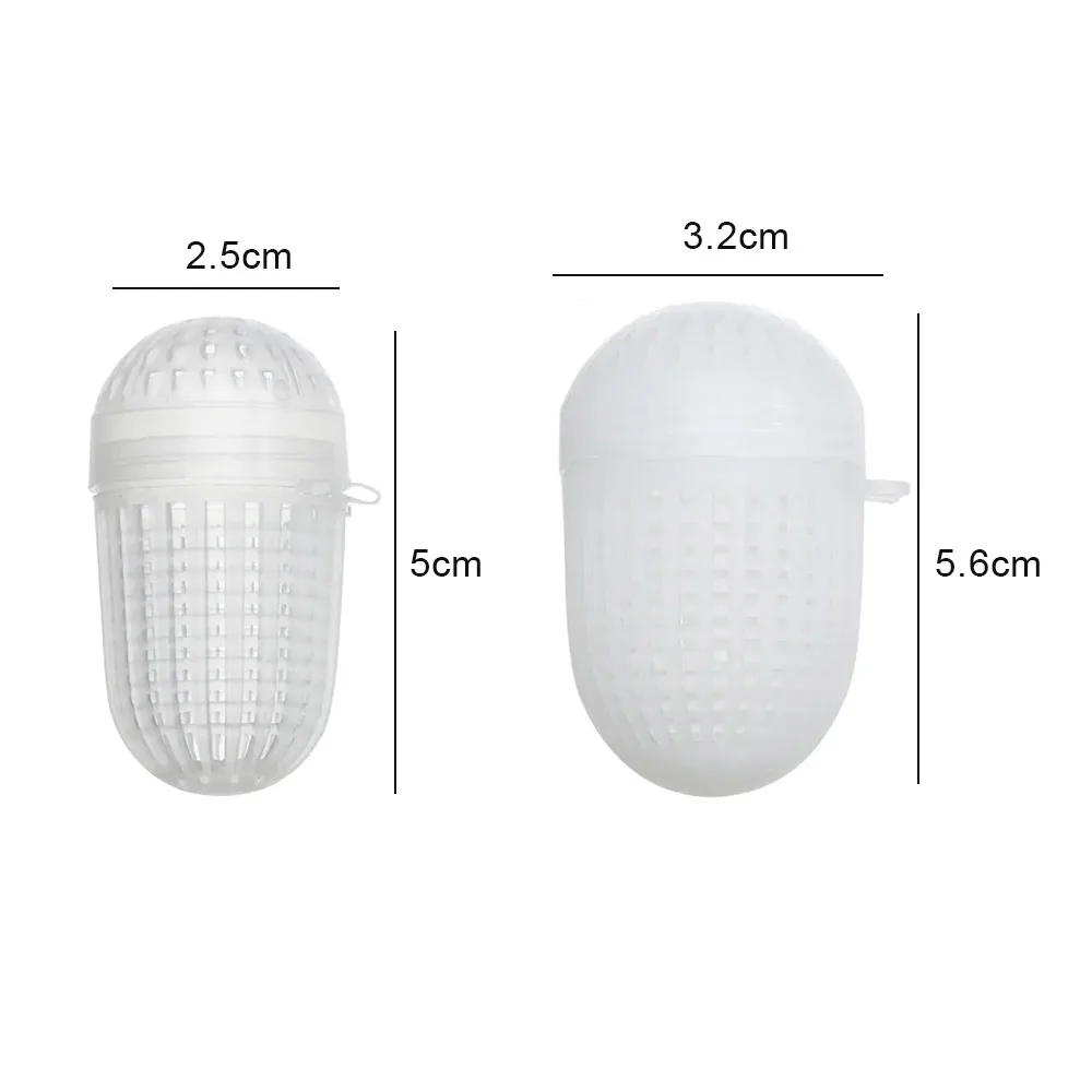 5 قطعة معالجة دائمة المحمولة طعم الاسماك السباحة المغذية سلة المغذية حامل الصيد الطعم قفص أدوات الصيد اكسسوارات