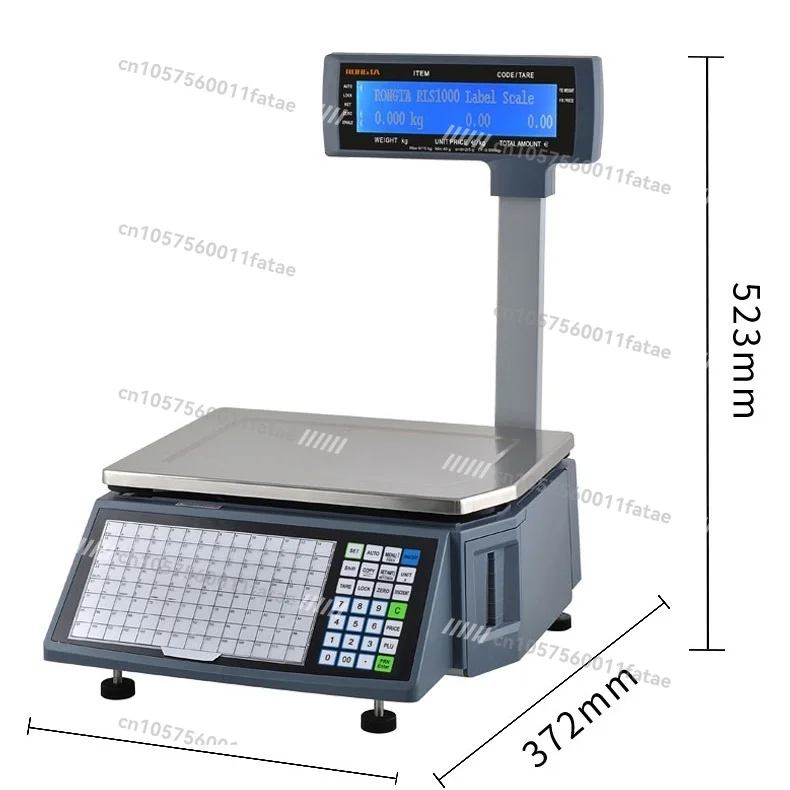 

Weighing Label Printing Scale, Barcode Printing Scale Supermarket Label Printing Scale Interface