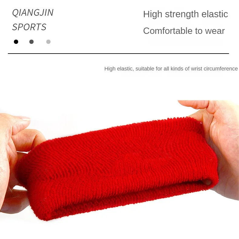 Sports Sweat Absorbing Towel Wrist Guard Fitness Running Volleyball Badminton Sweat Wiping Knitting Multi Color Wrist Guard