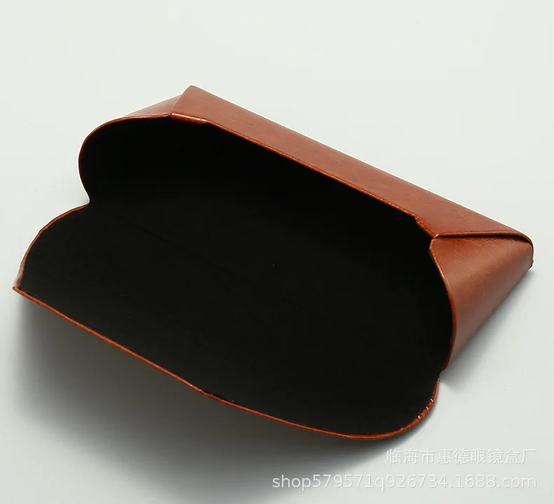 البني بولي Leather الجلود نظارات شمسية كلاسيكية صندوق الرجال جودة عالية الفن المضادة للضغط قصر النظر نظارات تخزين غطاء واقٍ مزخرف لهاتف آيفون حامل للجنسين #3