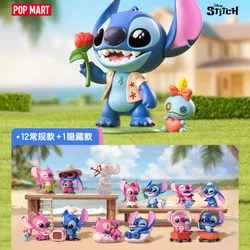 POP MART Disney Stitch The Playdate Series Blind Box Toys Mystery Box Mistery Caixa Action Figure Surpresa Model Birthday Gift