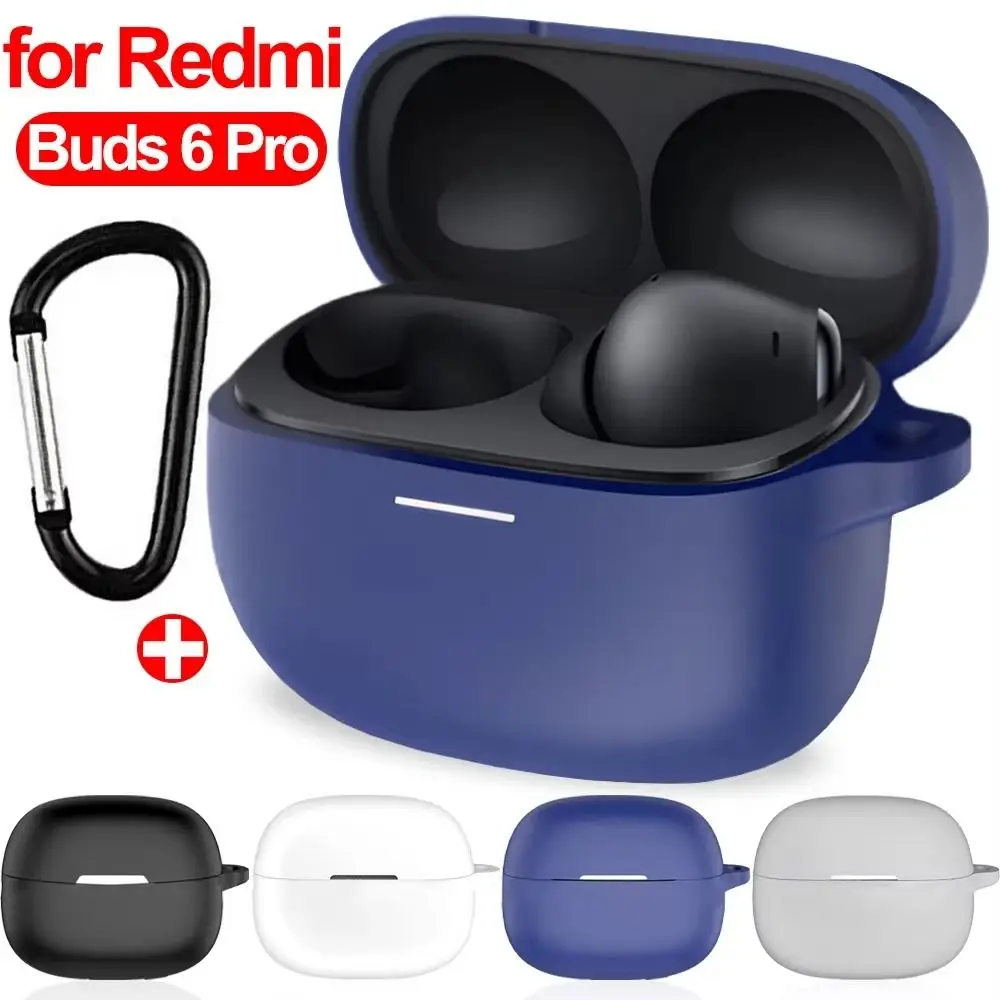 Silikon Abdeckung Fall Für Redmi Knospen 6 Pro Drahtlose Bluetooth Kopfhörer Schutzhülle Anti Scratch Headset Schutzhülle