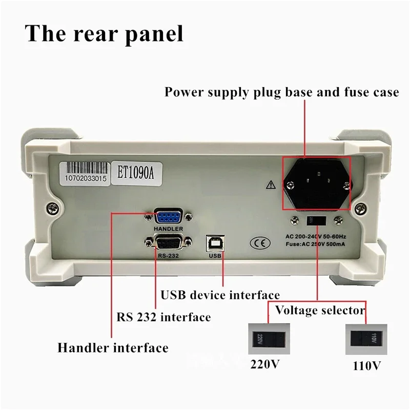 Digital LCR Meter Desktop ET4401 LED Bridge Tester Capacitance Resistance Impedance Inductance Measure Instrument