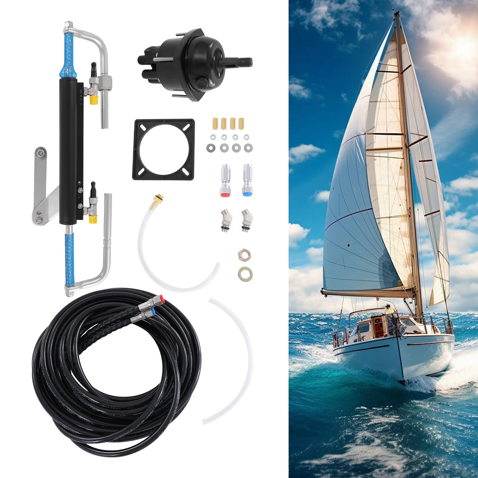 68cc 90PS Hydraulische Lenkpumpe für Außenbordmotoren und Marineboote mit Steuerungssystem - Marine-Lenksystem – Detail 5