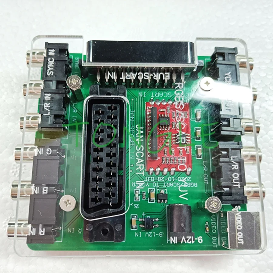 

SCART RGBS to YUV YCBCR Video Converter SCART (JAP) & SCART (EUR) to YCBCR PCB Converting BOX for MD / SS / DC / PS/ SFC console