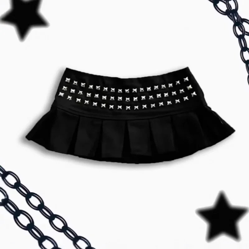 

Новинка 2025 года, плиссированная юбка со стразами, короткая юбка, женская летняя индивидуальная полуюбка трапециевидной формы с боковой молнией