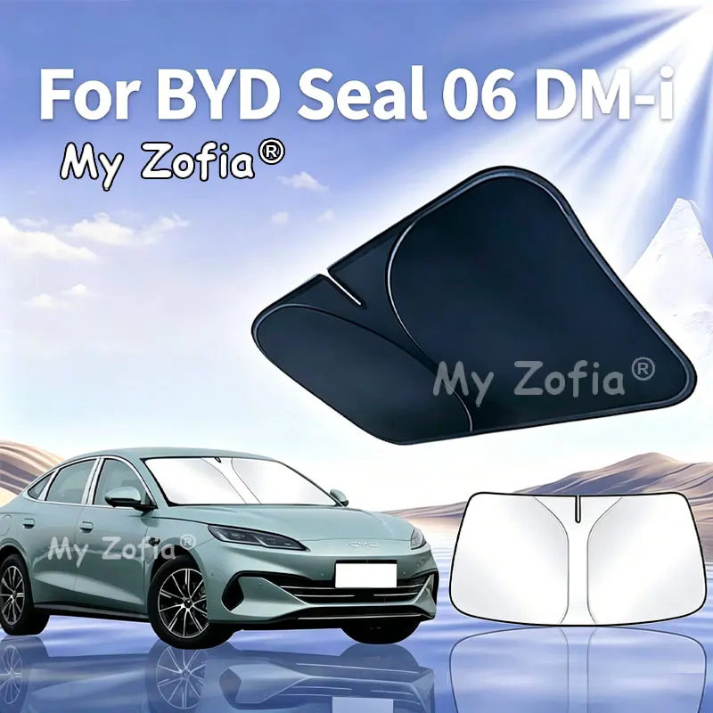 Für BYD Seal 06 DM-i 2025 2026 Windschutzscheiben-Sonnenschutz UV-Schutz Wärmeisolierung Frontscheiben-Abdeckung Faltbares Zubehör