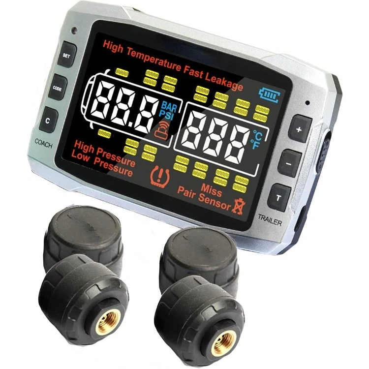 Pro (518C) Tire Pressure and Temperature Monitoring System with 3.5