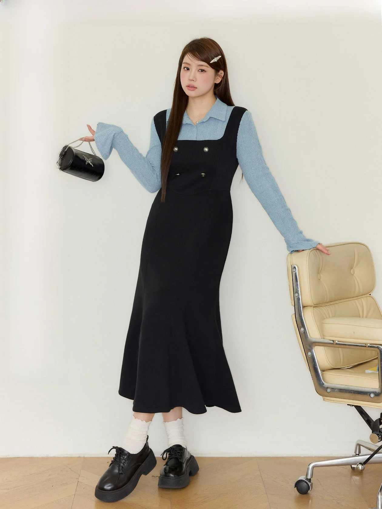 

Романтическая юбка-макси для полных женщин с эффектом утяжки талии и цветовыми блоками, модная, больших размеров