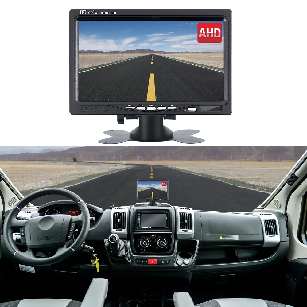MJDOUD 170 ° Auto AHD 1080P Bremslicht FIAT Ducato Rückfahrkamera mit 7-Zoll-Monitor für CITROEN Jumper PEUGEOT Boxer 2006-2015 – Detail 7