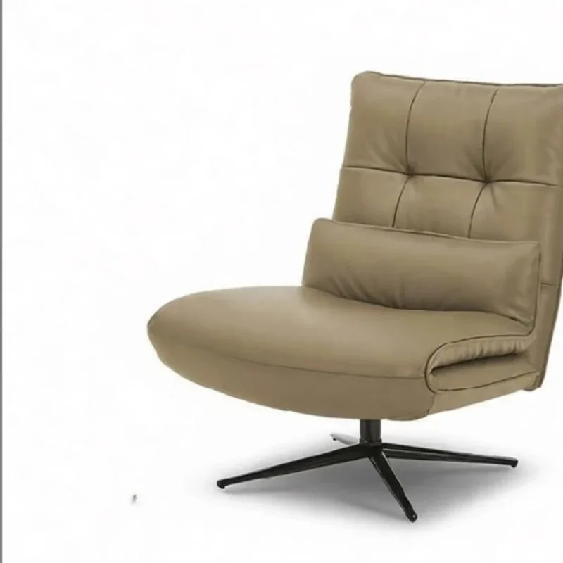 

Full leather rotating sofa chair swivel chair single sofa light luxury high-end villa leisure chair