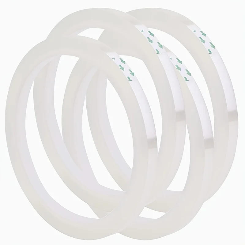 2 Rolls Transparent Floral Tape, Resin Flower Stem Wrapping Tape, Oil‑Resistant Flexible Tape for Bouquet DIY Flower Craft