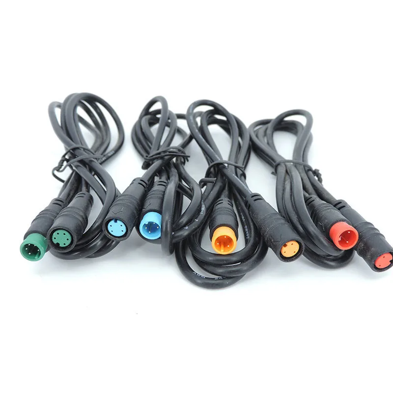 M8 2 3 4 5 6 8 Pin 1M E-Bike Geschwindigkeitssensor Stecker auf Buchse M/F Verlängerungskabel Elektrofahrrad Wasserdichter E-Bike-Draht – Detail 2