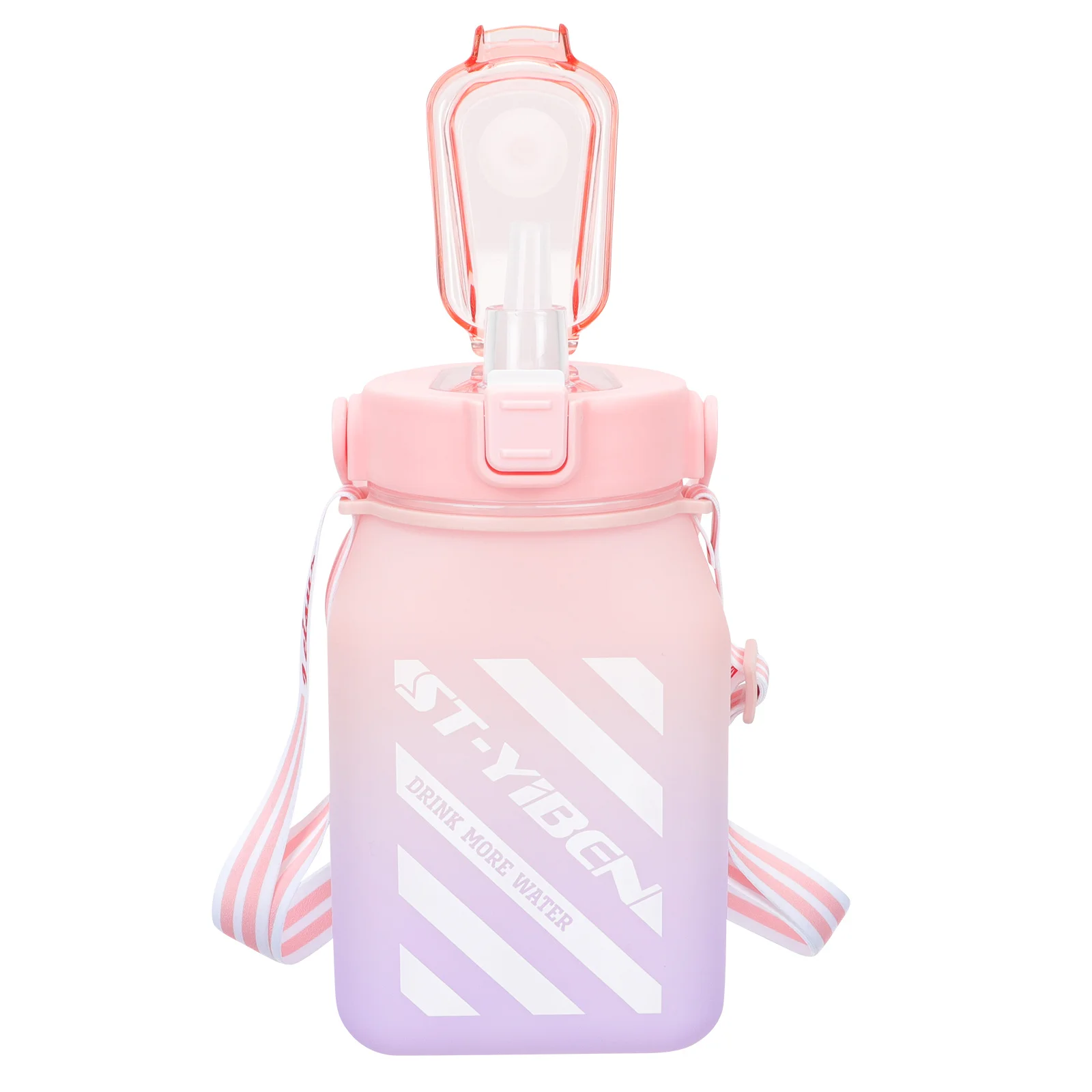 زجاجة مياه رياضية ذات سعة كبيرة سعة 64 أونصة، حاوية مياه محمولة مثالية للترطيب في صالة الألعاب الرياضية واليوجا والمدرسة والسفر