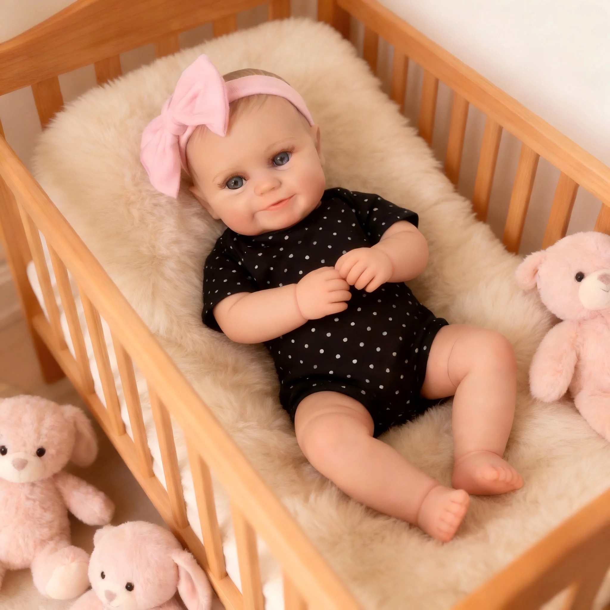 18-Inch Reborn Baby Dolls  - Realistic Newborn, Soft Weighted  Body, Adorable Poseable Real Life Doll– Gift for Kids Age 3+