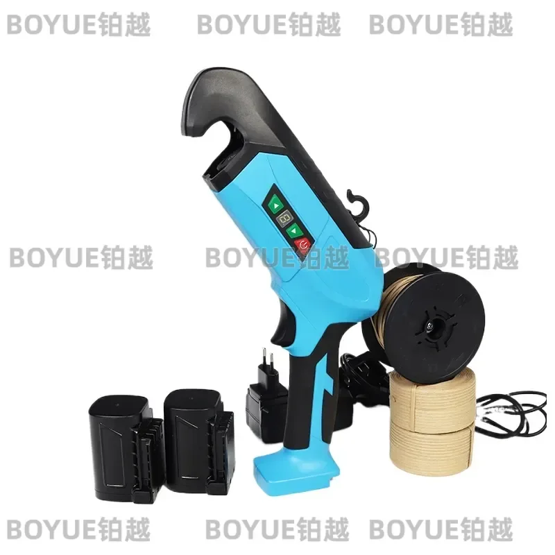 Electric Twist Tie Machine Handheld Kraft Paper Band Clipper for Vineyard Plant Tying Bundling Garden Tool Automatic Wrapper