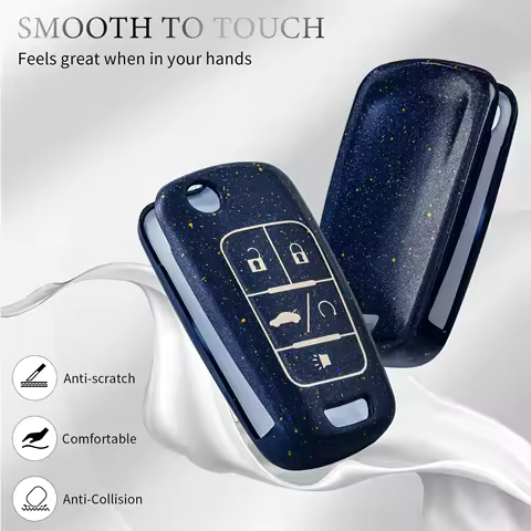 NEW TPU Car Key Case Full Cover for BUICK Chevrolet Equinox Camaro Cruze Malibu Sonic Buick Terrain 5 buttons key protective