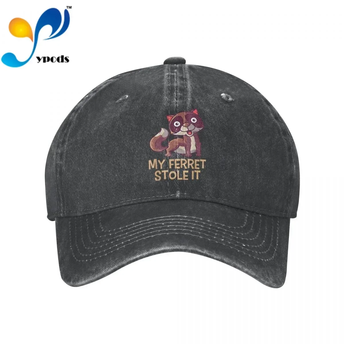 

New Brand Anime My Ferret Stole It Snapback Cap Cotton Baseball Cap Men Women Hip Hop Dad Hat Trucker