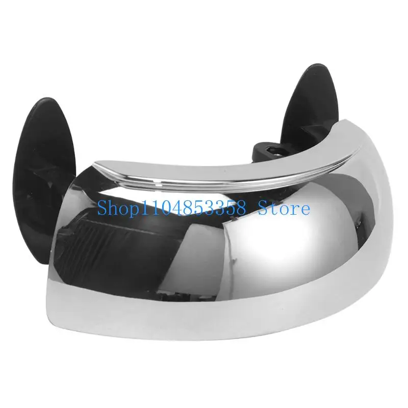 652F 180 Degree Panoramic Coverage Motorcycle Rearview Mirror for Front Center Mount Offering Wide View and Direct Visibility