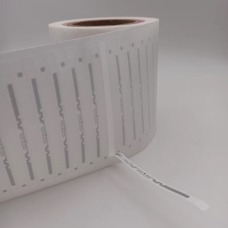 50pcs 125*7mm Passive Label Adhesive Stive UHF RFID Tag For Library Management