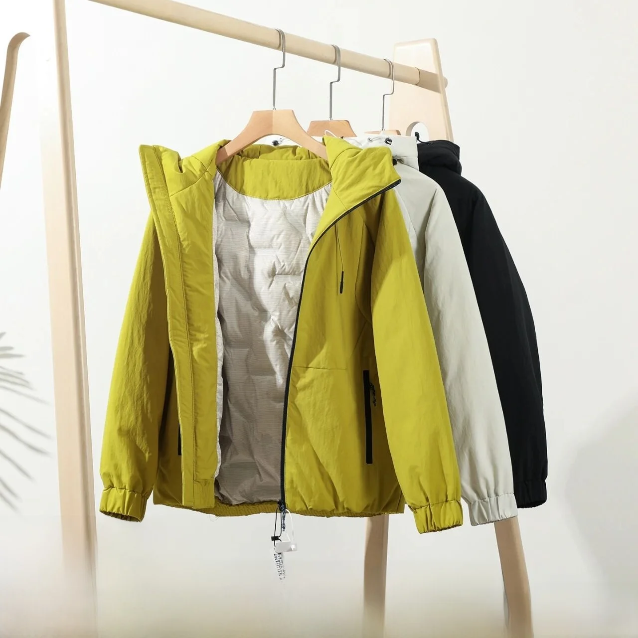 

Warmth 90 Du down Hooded Men's Faionable down Jaet Windproof Outdoor Polyester Fiber Regular Fit Thiened Autumn Winte...