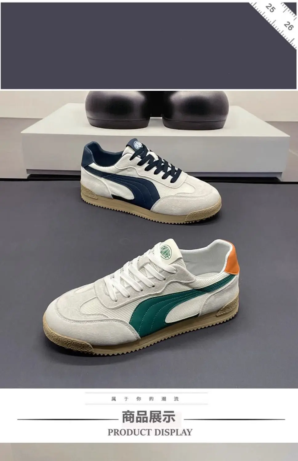 Atmungsaktive, weichsohlige, bequeme Freizeitschuhe für Herren in Übergröße, Frühling/Sommer, Mesh, Low-Top-Plateau-Sneaker, Schnürschuhe, flache Schuhe – Detail 4
