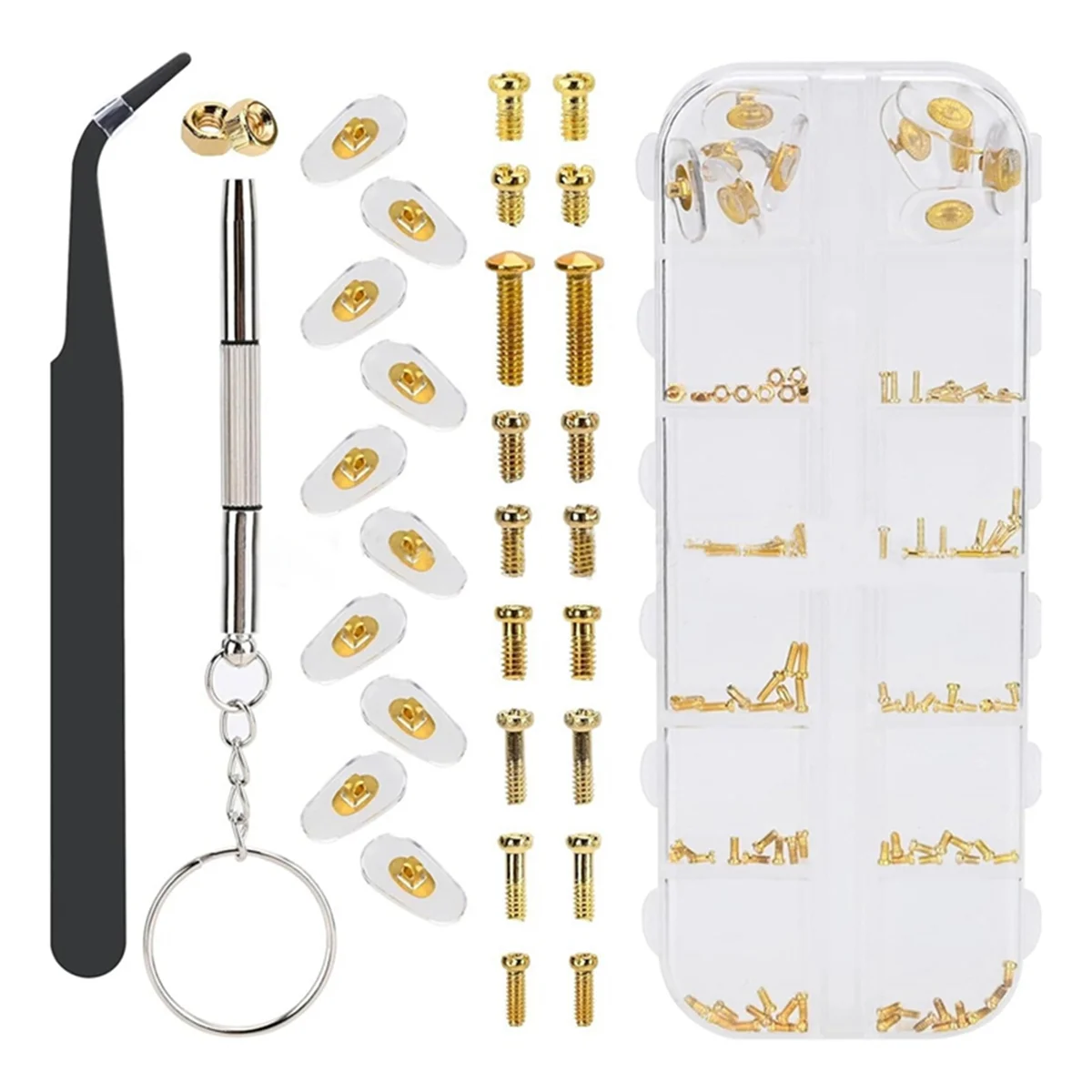 

Glasses Nose Pad, Eyeglasses Nose Pads Replacement Repair Kit , Eye Glass Repair Kit with Screws, for Eye Glasses