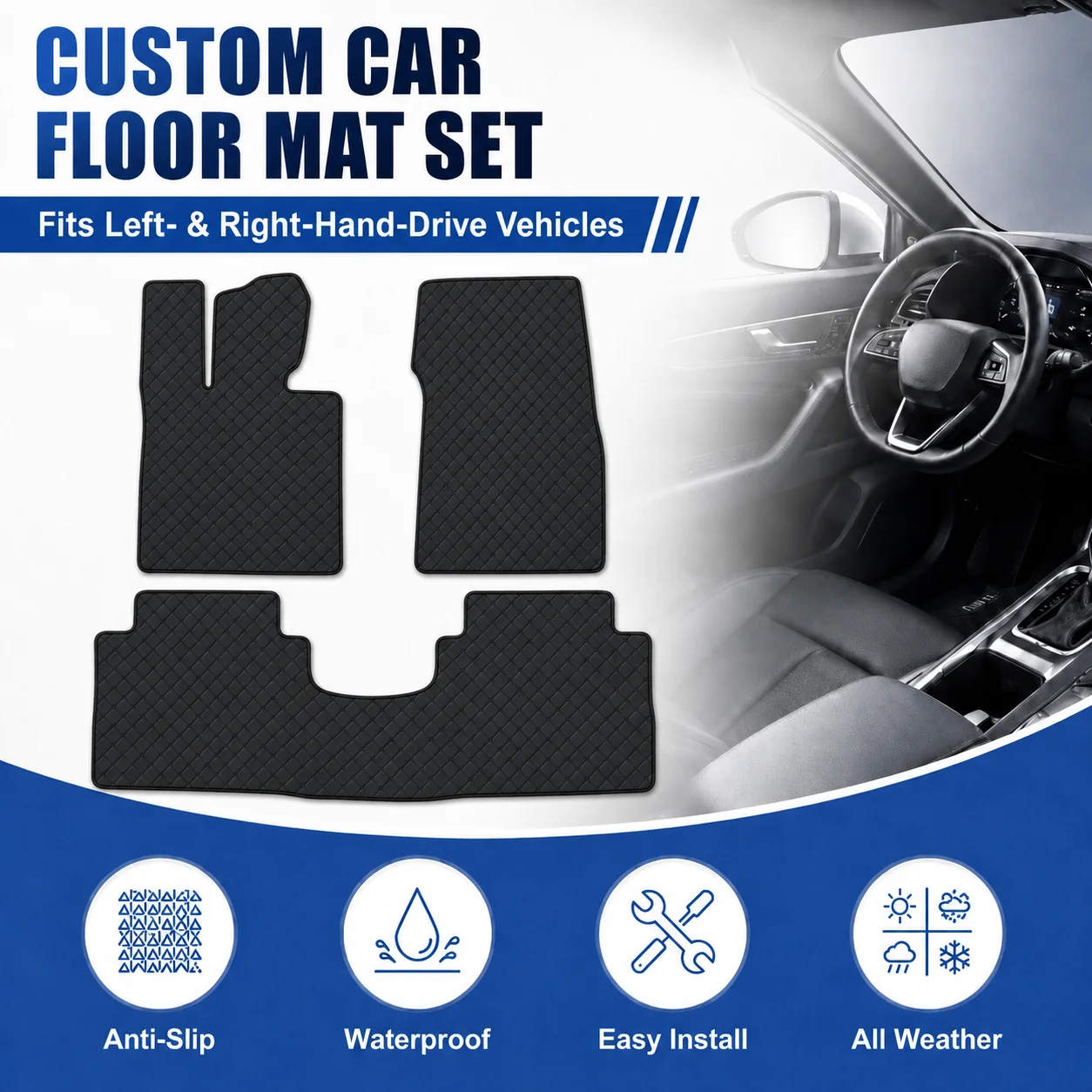 

Customized Car Floor Mats for AVATR 06 2025-Current All-Weather Waterproof Anti-slip Flat Floor Liners Car Interior Accessories