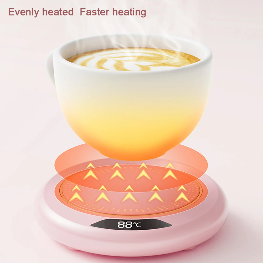 

Coffee Mug Warmer Auto Shut Off Desk Mug Warmer Electric Beverage Tea Water Milk Warmer Thermostat Coaster for Travel Office Use