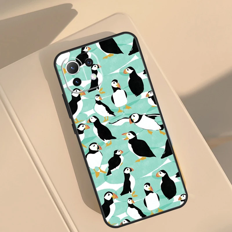 Puffin Bird Case For POCO M6 X3 X5 Pro X4 F4 GT M5s F3 F5 Cover For Xiaomi 11T 12T Pro 12 13 Lite 12X