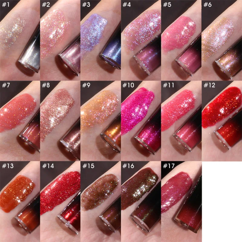 17-color Chameleon Lip Gloss Moisturizing And Nourishing Lip Gloss Lipstick Metallic Luster