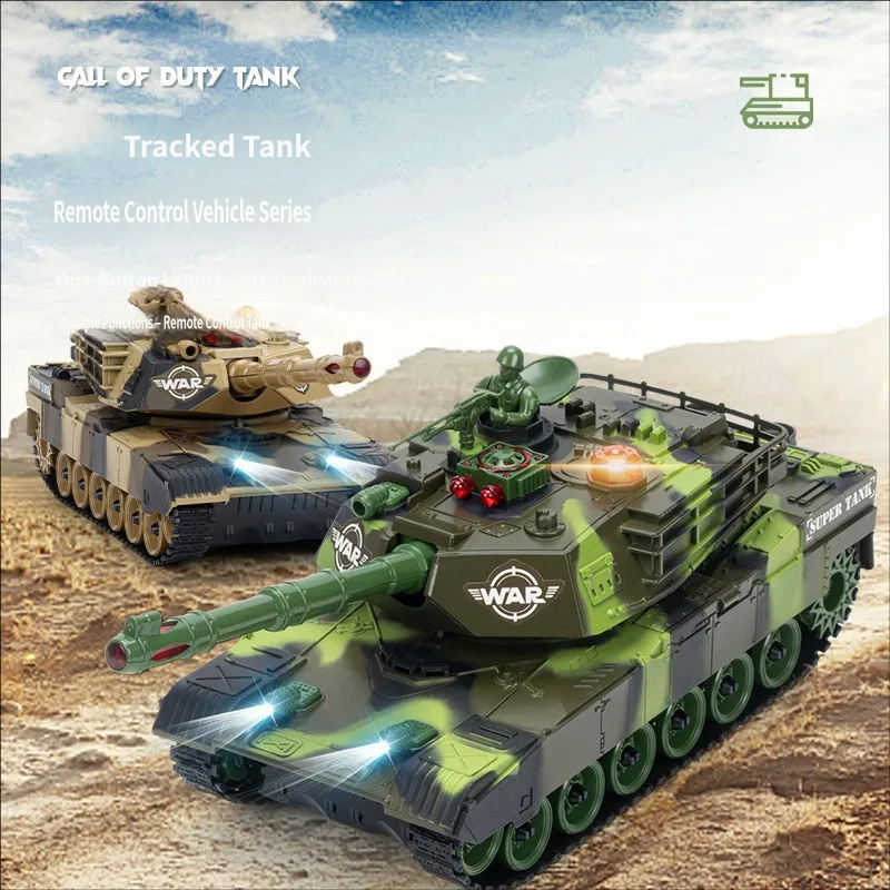 

Toy 33CM remote control tank car parent-child battle crawler off-road vehicle children's gift simulation retreat
